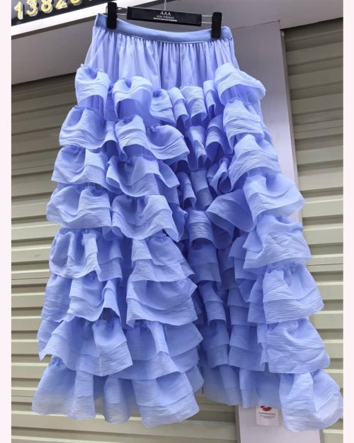 Sky blue skirt